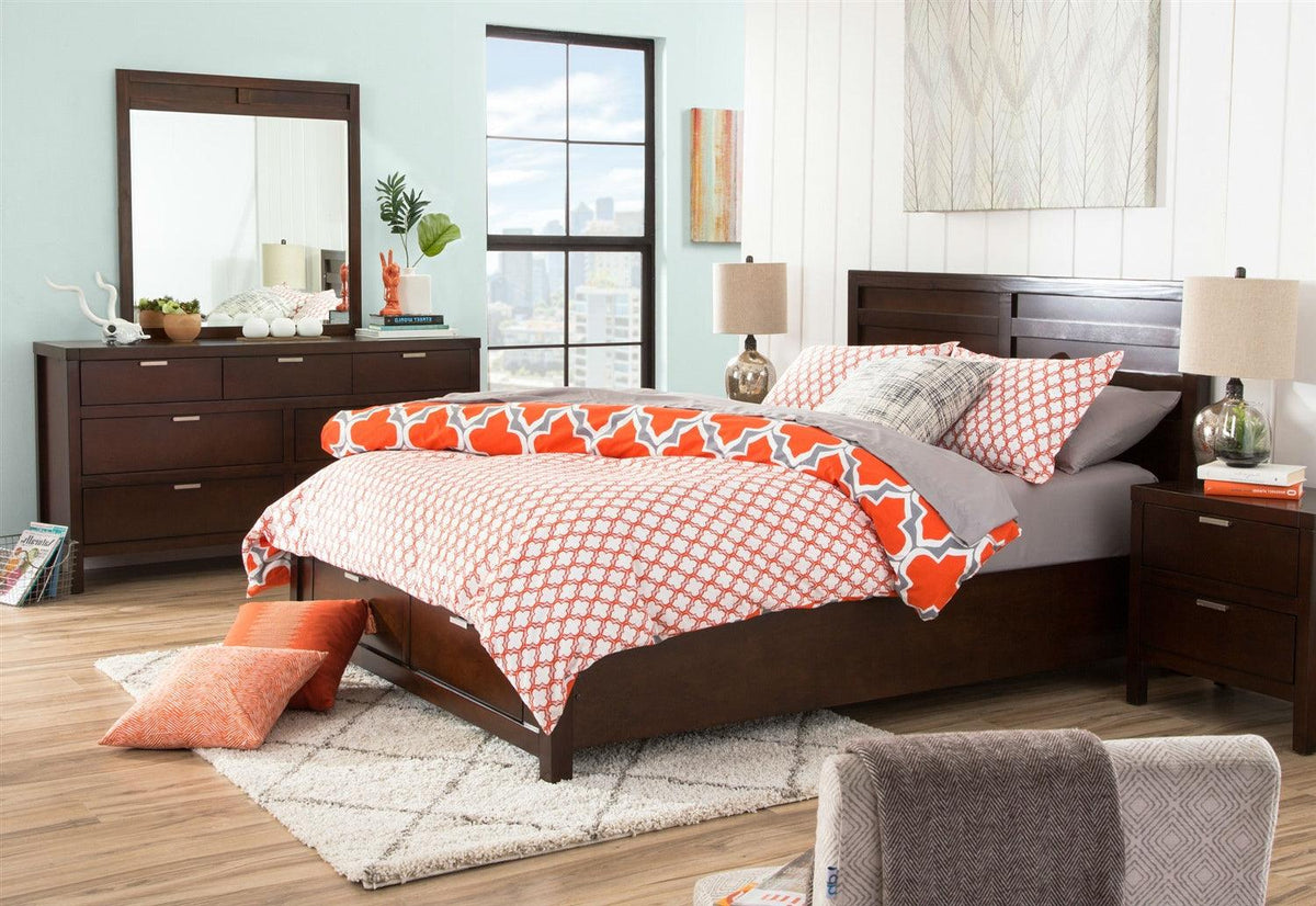 Full / Queen Orange Gray Fresh Start 3 piece Comforter Set - beddingbag.com