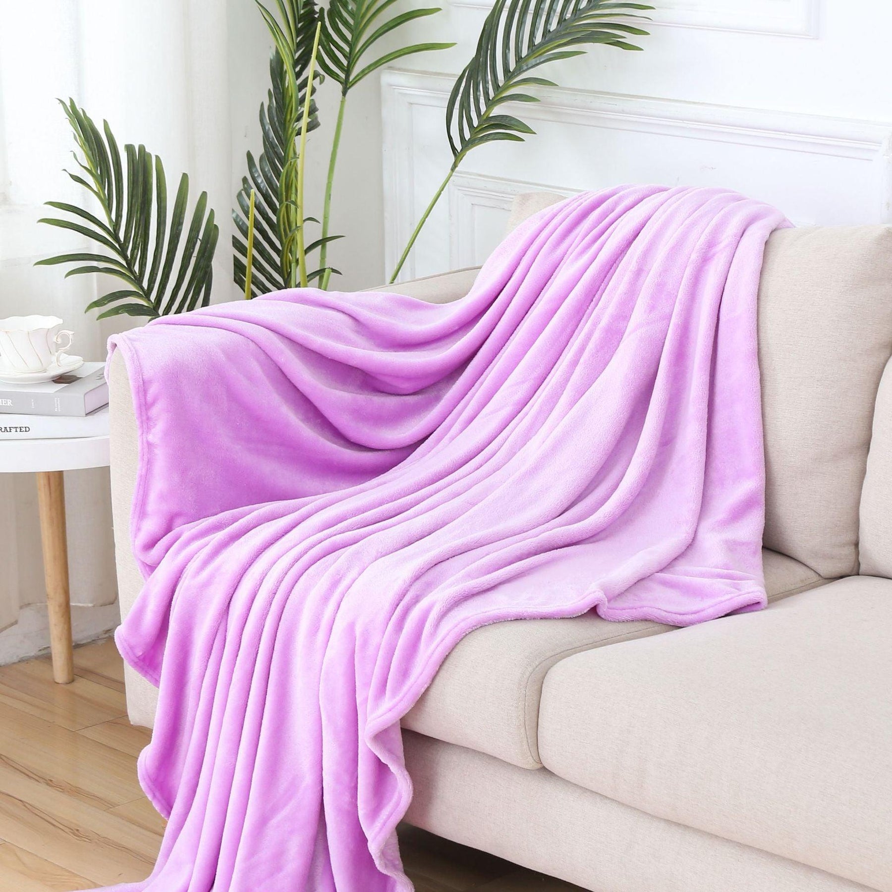 Fleece Throw Soft Fluffy Velvet Blanket - beddingbag.com