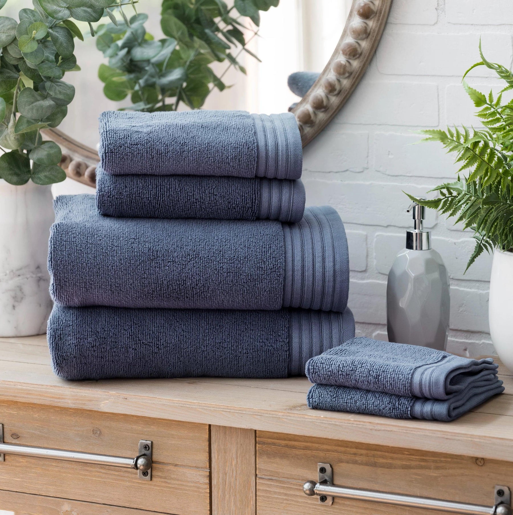 Egyptian Cotton Bath Towel Set of 6 - beddingbag.com