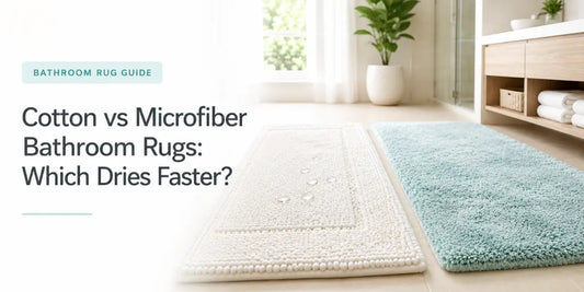 Cotton vs Microfiber Bathroom Rugs Which Dries Faster