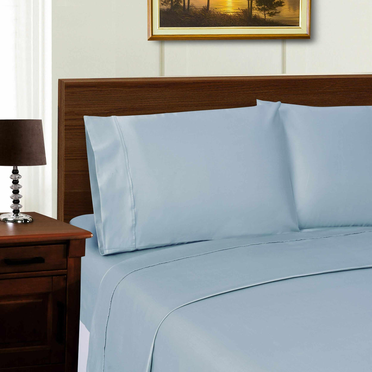 1000 Thread Count Lyocell Blend Solid Deep Pocket Bed Sheet Set