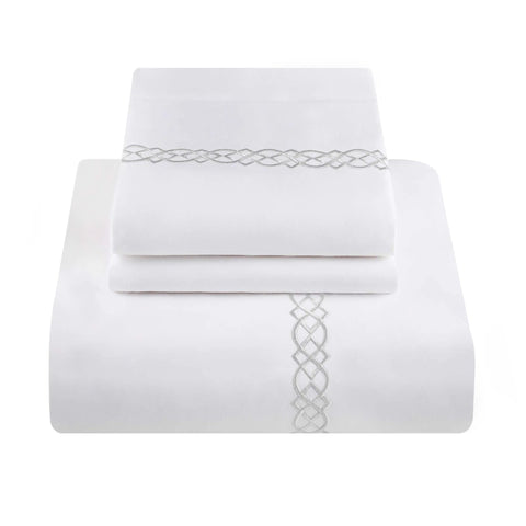 1000 Thread Count Egyptian Cotton Embroidered Duvet Cover