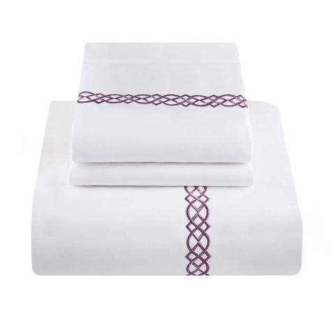1000 Thread Count Egyptian Cotton Embroidered Duvet Cover