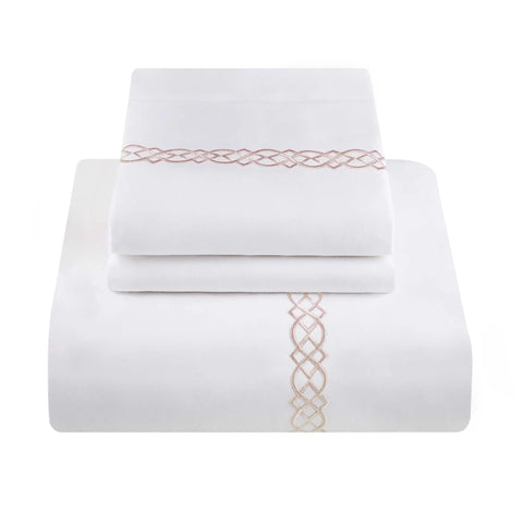 1000 Thread Count Egyptian Cotton Embroidered Duvet Cover