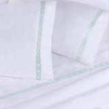 1000 Thread Count Egyptian Cotton Sateen Embroidered Sheet Set
