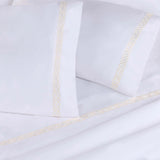 1000 Thread Count Egyptian Cotton Sateen Embroidered Sheet Set