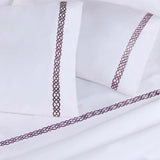 1000 Thread Count Egyptian Cotton Sateen Embroidered Sheet Set