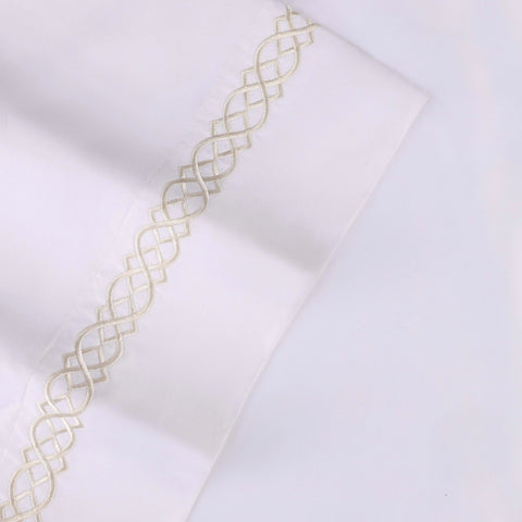 1000 Thread Count Egyptian Cotton Sateen Embroidered Sheet Set