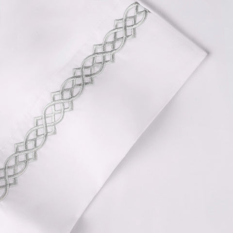1000 Thread Count Egyptian Cotton Sateen Embroidered Sheet Set