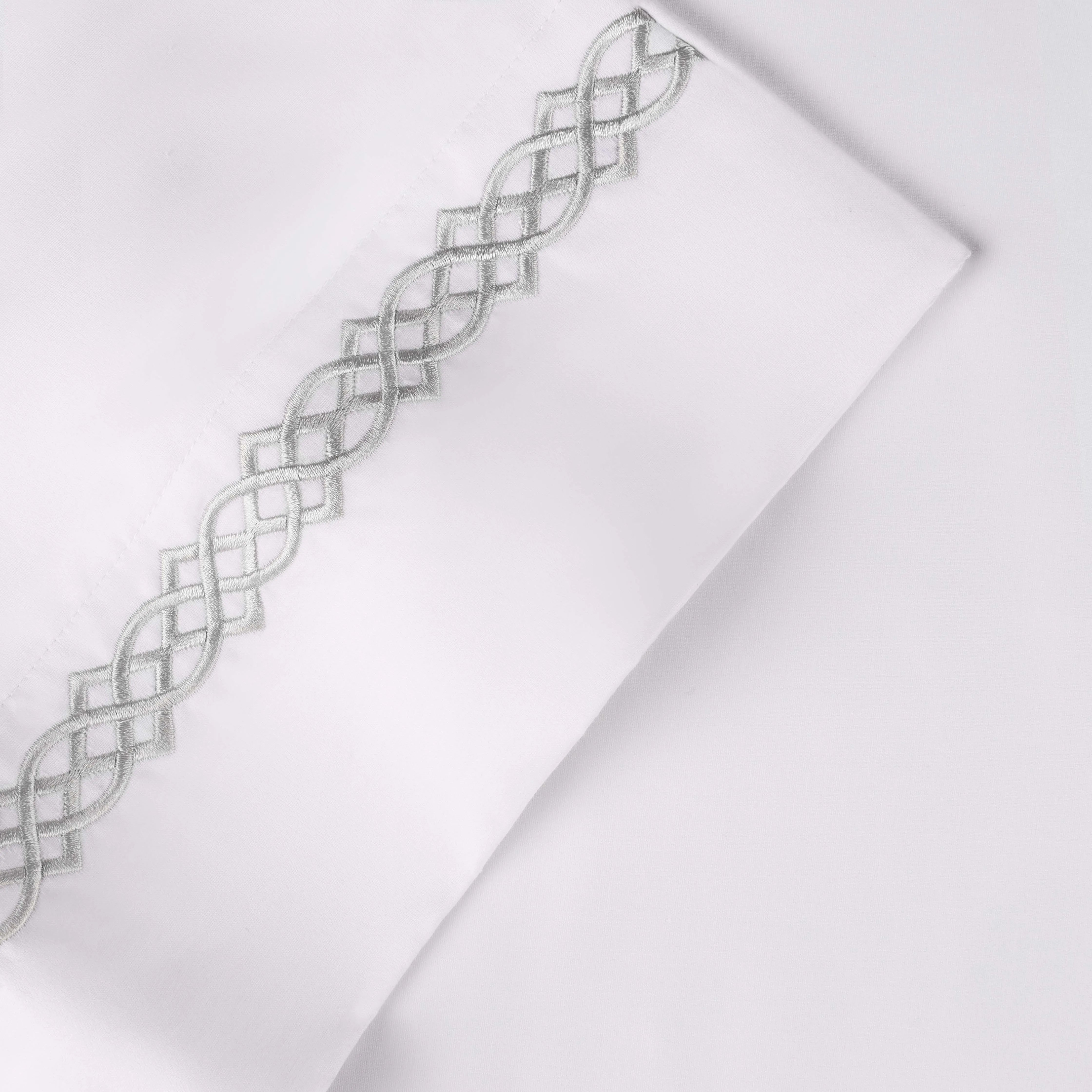 1000 Thread Count Egyptian Cotton Sateen Embroidered Sheet Set