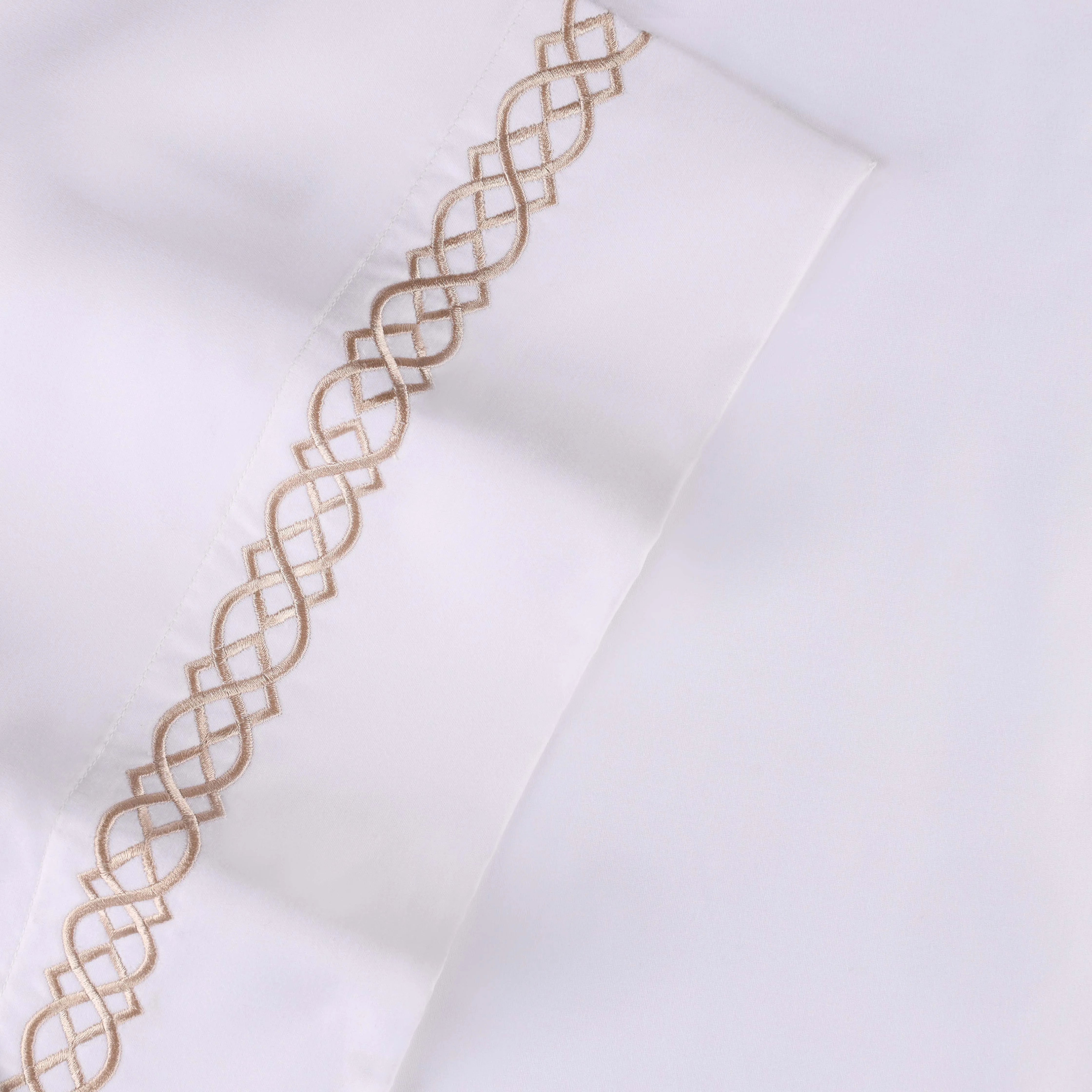 1000 Thread Count Egyptian Cotton Sateen Embroidered Sheet Set