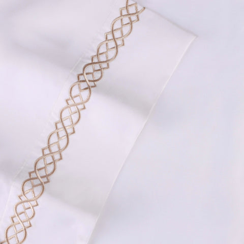 1000 Thread Count Egyptian Cotton Sateen Embroidered Sheet Set