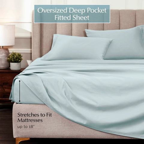 1000 Thread Count Egyptian Cotton Sateen Sheet Set