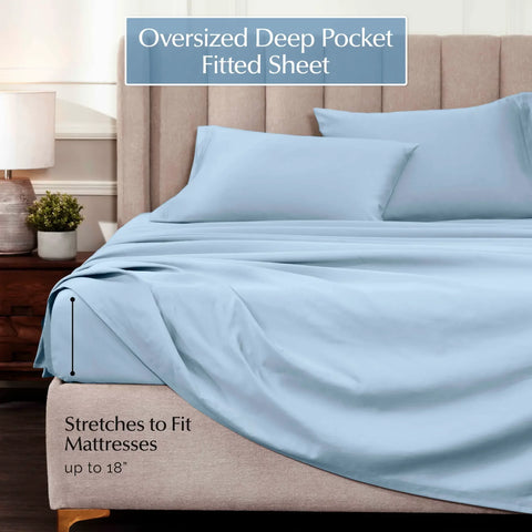 1000 Thread Count Egyptian Cotton Sateen Sheet Set