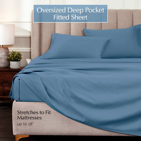 1000 Thread Count Egyptian Cotton Sateen Sheet Set