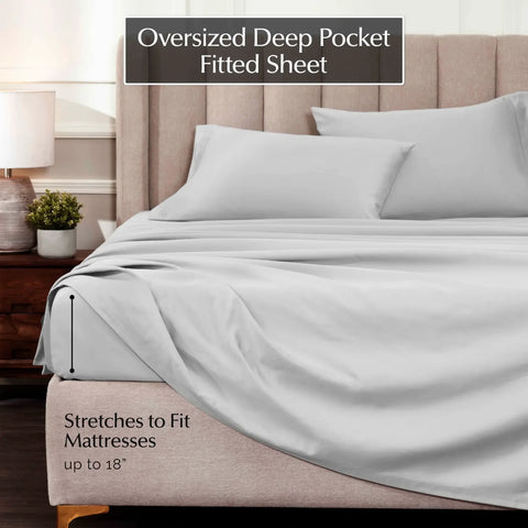 1000 Thread Count Egyptian Cotton Sateen Sheet Set