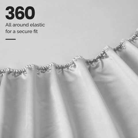 1000 Thread Count Egyptian Cotton Sateen Extra-Deep Sheet Set