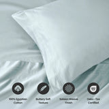 1000 Thread Count Egyptian Cotton Solid Pillowcase Set