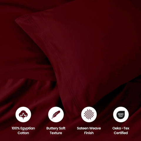 1000 Thread Count Egyptian Cotton Sateen Sheet Set
