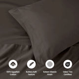 1000 Thread Count Egyptian Cotton Solid Pillowcase Set