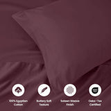 1000 Thread Count Egyptian Cotton Solid Pillowcase Set
