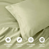1000 Thread Count Egyptian Cotton Solid Pillowcase Set