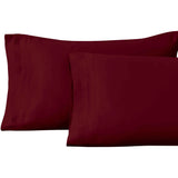 100% Egyptian Cotton 1000 Thread Count Solid Pillowcase Set