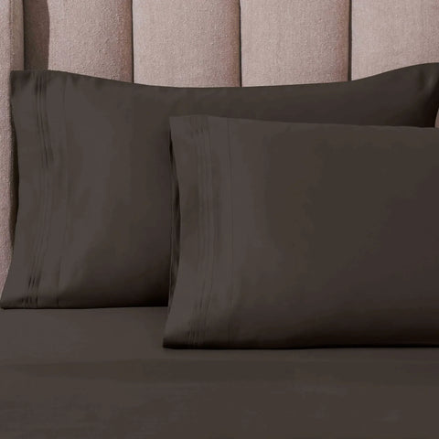 100% Egyptian Cotton 1000 Thread Count Solid Pillowcase Set
