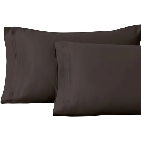 100% Egyptian Cotton 1000 Thread Count Solid Pillowcase Set