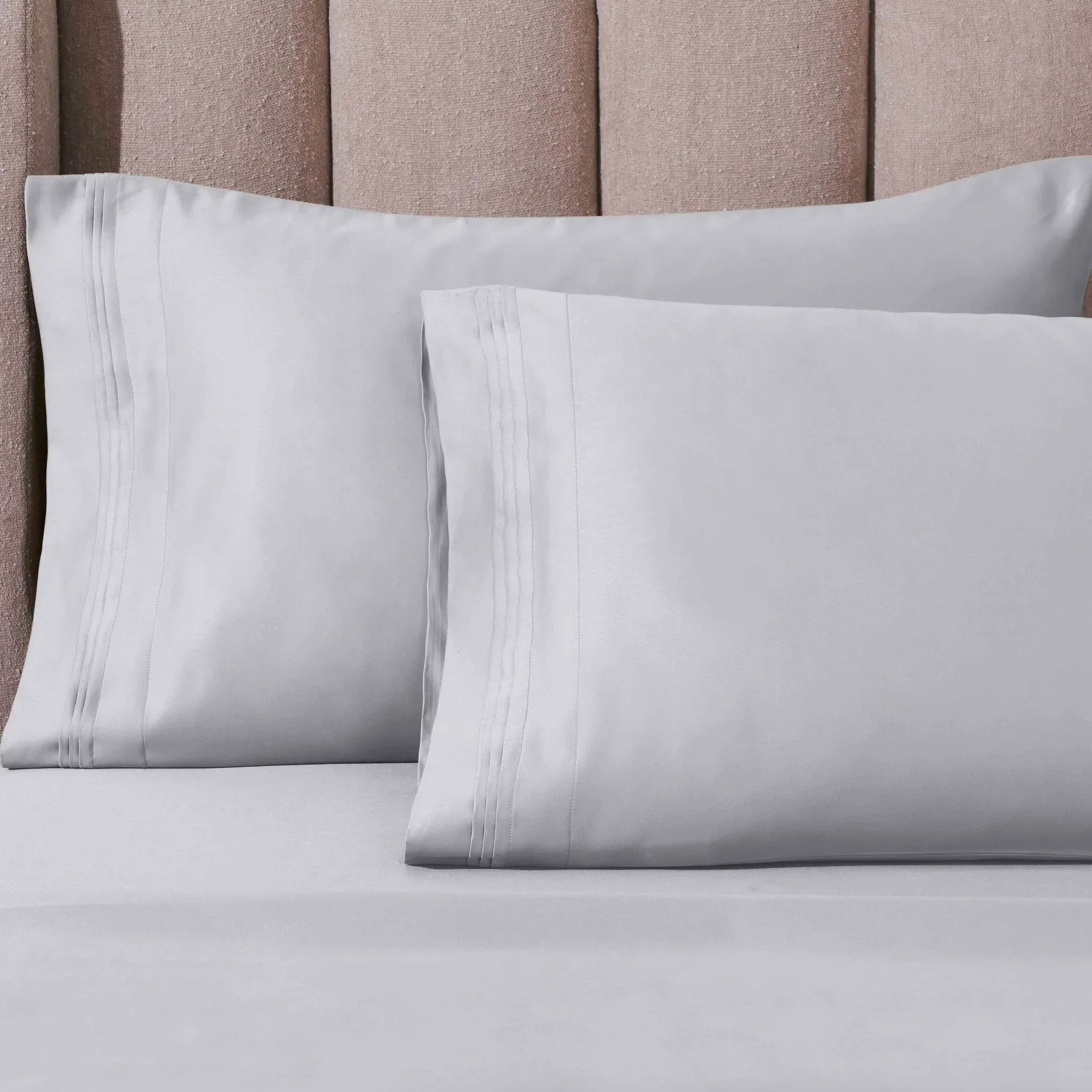1000 Thread Count Egyptian Cotton Solid Pillowcase Set