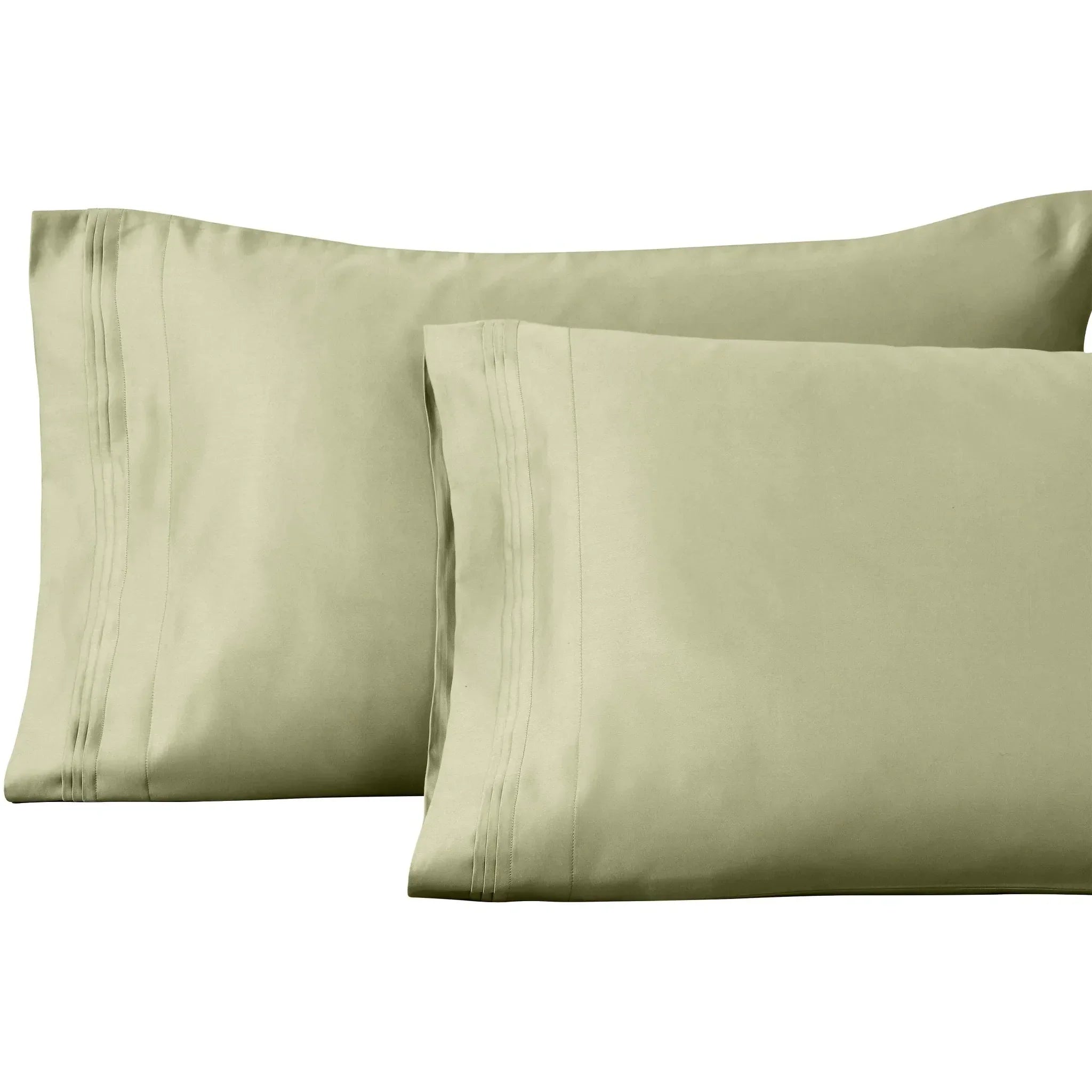 1000 Thread Count Egyptian Cotton Solid Pillowcase Set