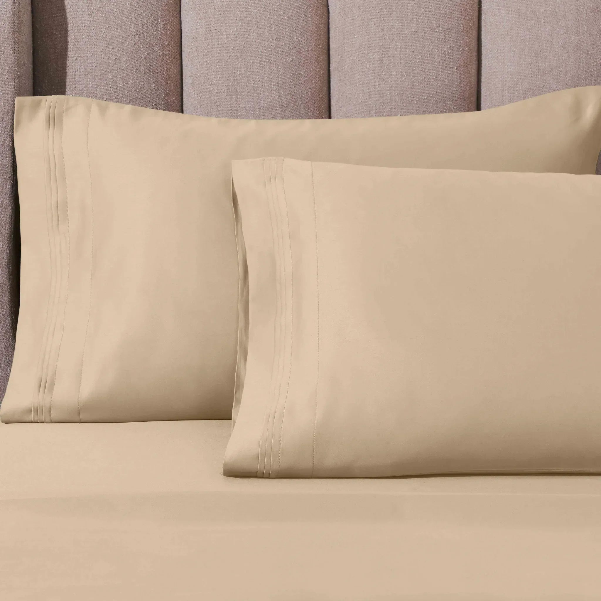 1000 Thread Count Egyptian Cotton Solid Pillowcase Set