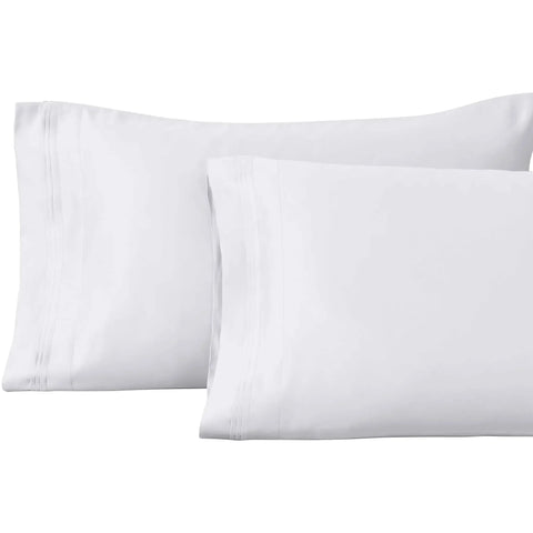100% Egyptian Cotton 1000 Thread Count Solid Pillowcase Set