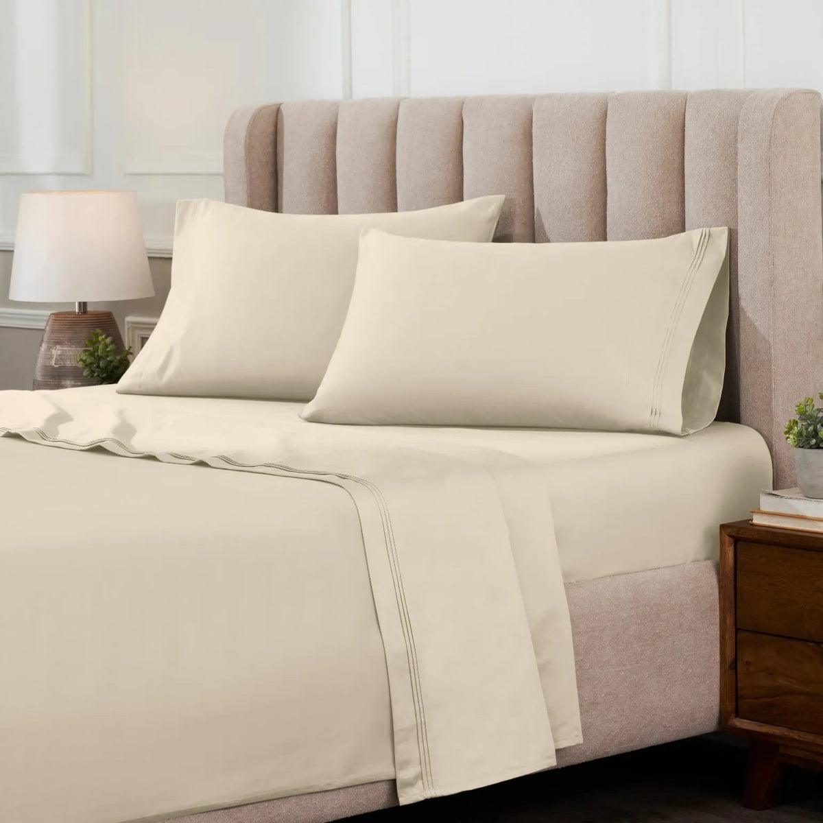 1000 Thread Count Egyptian Cotton Sateen Extra-Deep Sheet Set