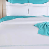 1000 Thread Count Egyptian Cotton Embroidered Duvet Cover