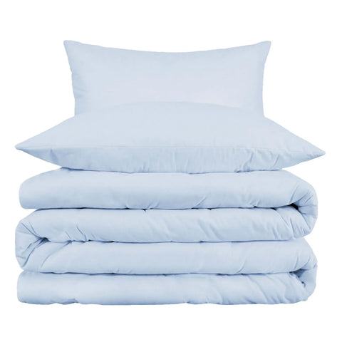 Cotton Blend 1000 Thread Count Solid Duvet Cover Set