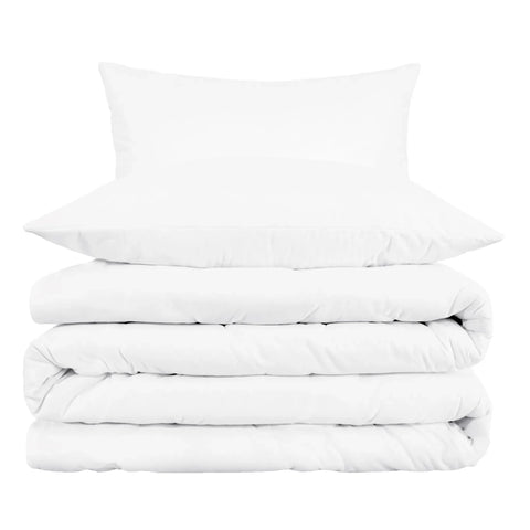 Cotton Blend 1000 Thread Count Solid Duvet Cover Set