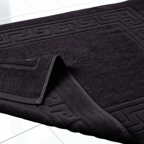 Egyptian Cotton Bath Mat Set of 2 Greek Key Infinity Border