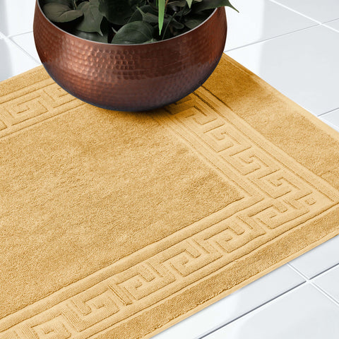 Egyptian Cotton Bath Mat Set of 2 Greek Key Infinity Border