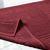Egyptian Cotton Greek Key Infinity Border Bath Mat Set of 2