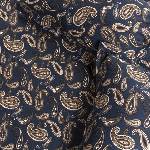 100% Cotton Flannel Paisley Luxury Duvet Cover Set