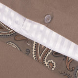 100% Cotton Flannel Paisley Luxury Duvet Cover Set