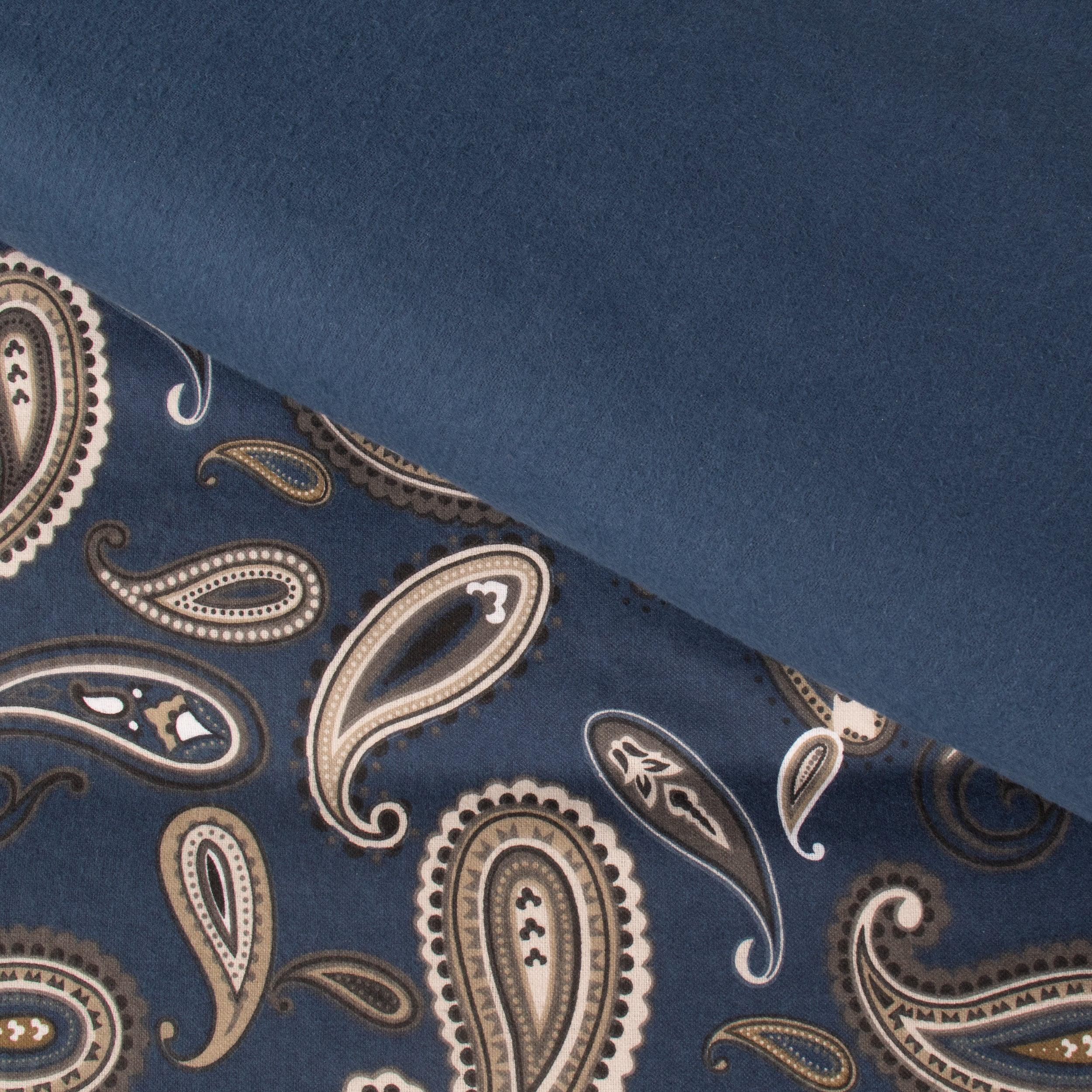 100% Cotton Flannel Paisley Luxury Duvet Cover Set