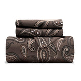 100% Cotton Flannel Paisley Luxury Duvet Cover Set