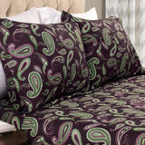 100% Cotton Flannel Vintage Paisley Pillowcase Set