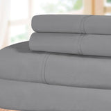 300 Thread Count 100% Cotton Sheet Set Percale Solid Deep Pocket