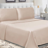 300 Thread Count 100% Cotton Sheet Set Percale Solid Deep Pocket