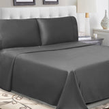 300 Thread Count 100% Cotton Sheet Set Percale Solid Deep Pocket