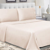 300 Thread Count 100% Cotton Sheet Set Percale Solid Deep Pocket