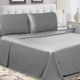 300 Thread Count 100% Cotton Sheet Set Percale Solid Deep Pocket
